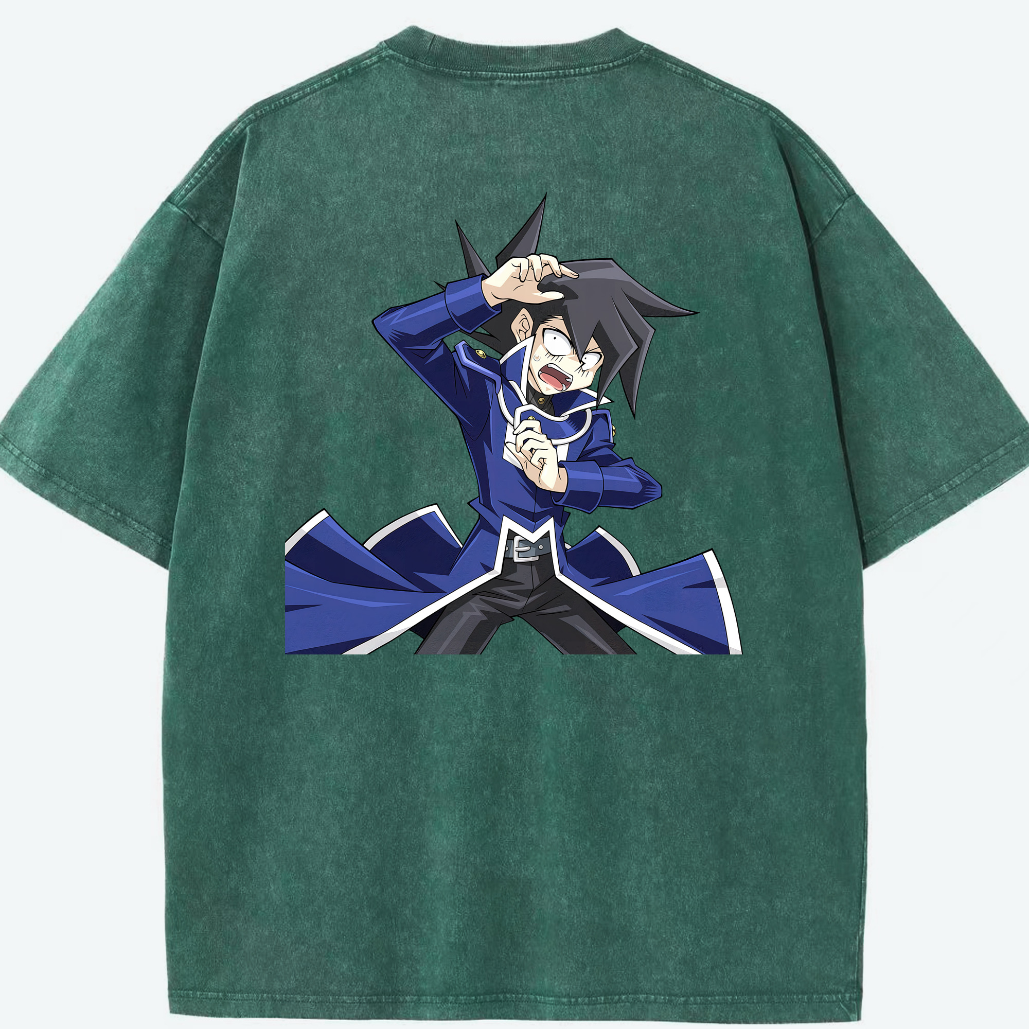 （画像用） 遊☆戯☆王 Yu-Gi-Oh! 綿100% ヴィンテージ風 半袖Tシャツ（背面プリント）